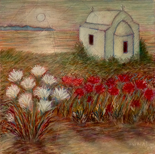 Minas Konsolas collage: Evening Prayer